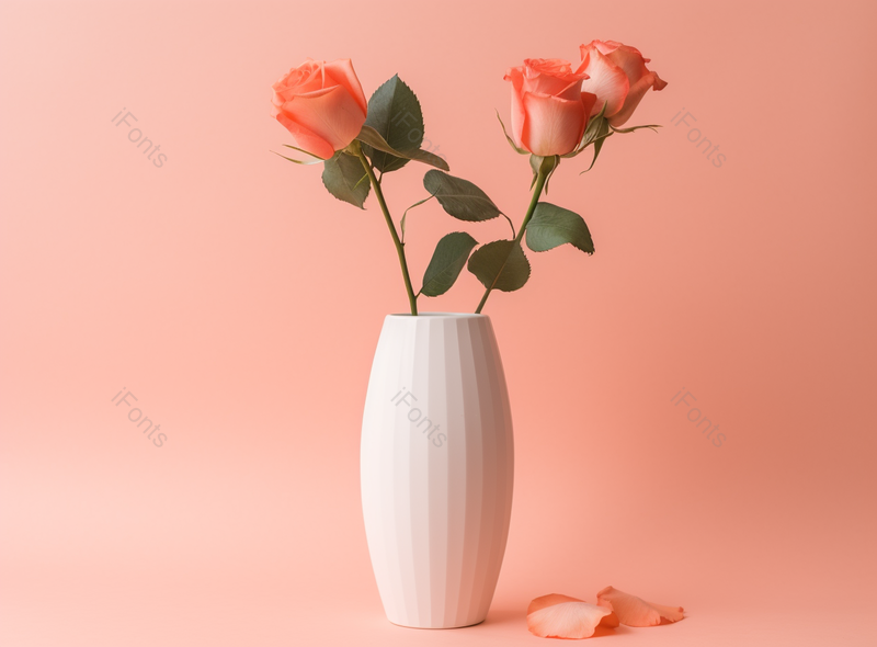 粉色花瓶中的玫瑰花特写背景图,高清,摄影图,摄影图片,图片大全,摄影图免费下载